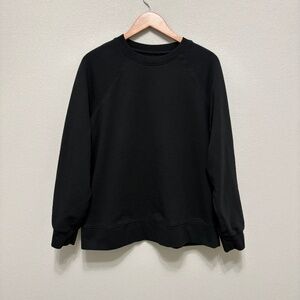 Madewell Heavyweight Cotton Crewneck Sweatshirt - Black, 1X